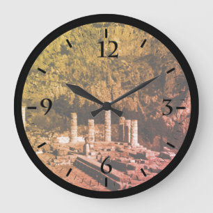 Vintage Griechenland Delphi Apollotempel Uhr