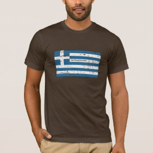 Vintage Griechenland-Flagge T-Shirt