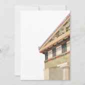 Vintage griechische Architektur, Athena-Tempel (Vorderseite)