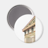 Vintage griechische Architektur, Athena-Tempel Magnet (Vorderseite/Rückseite)