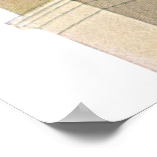 Vintage griechische Architektur, Athena-Tempel Poster (Ecke)