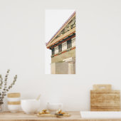 Vintage griechische Architektur, Athena-Tempel Poster (Küche)