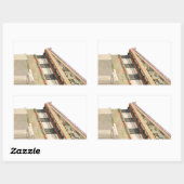 Vintage griechische Architektur, Athena-Tempel Rechteckiger Aufkleber (Blatt)