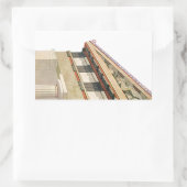 Vintage griechische Architektur, Athena-Tempel Rechteckiger Aufkleber (Tasche)