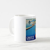 Vintage griechische Insel Korfu Reisecoffee Mug Kaffeetasse (Vorderseite Links)