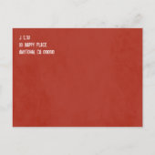 Vintage Griffbrett Save the Date Ankündigungspostkarte (Rückseite)