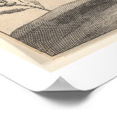 Vintage Griffin Greek Mythology Botany Poster (Ecke)