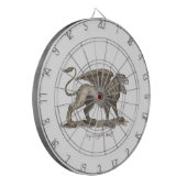 Vintage griffin (gryphus greiff) Abbildung. Dartscheibe (Vorderseite Links)