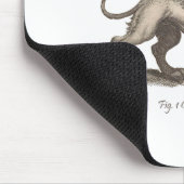 Vintage griffin (gryphus greiff) Abbildung. Mousepad (Ecke)