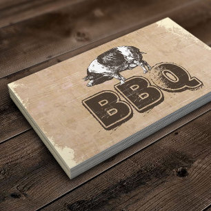 Vintage GRILLEN Pork Business Card Visitenkarte