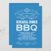 VINTAGE GRILLEN| PROBE DINNER GRILLEN EINLADUNG (Vorne/Hinten)