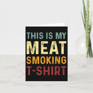 Vintage Grillen Smoker - Funny Barbecue - Das ist Karte