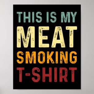 Vintage Grillen Smoker - Funny Barbecue - Das ist Poster