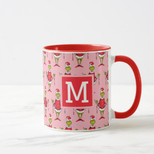 Vintage Grinch Weihnachten Fügen Sie Ihr Monogra Tasse
