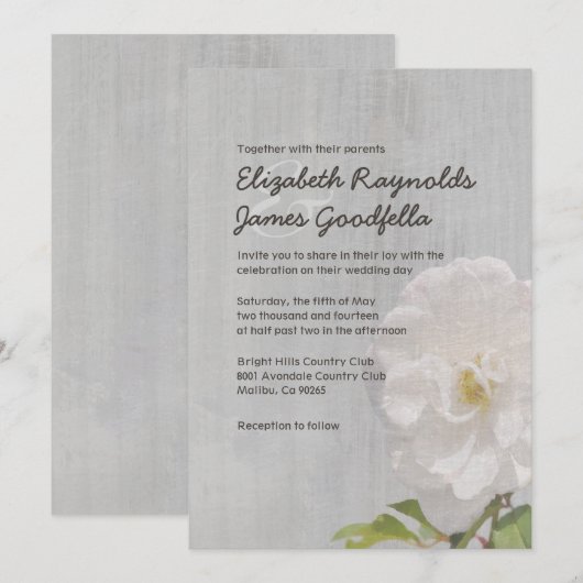 Vintage Grödner Hochzeitsreise Einladung (Vorne/Hinten)