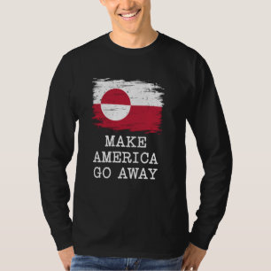 Vintage Grönland-Flagge Bring Amerika dazu, zu ver T-Shirt