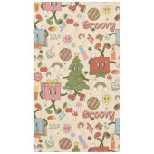 Vintage Groovy Disco Tischdecke (Vorderseite)