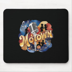 Vintage Groovy Motown-Musik Aquarell-Kunst Mousepad