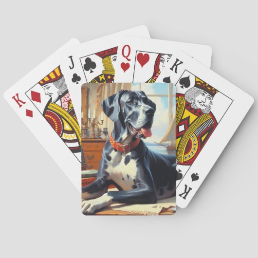 Vintage großartige Dancegemälde Spielkarten (Rückseite)