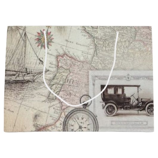 Vintage Große Geschenktüte (Vorderseite)