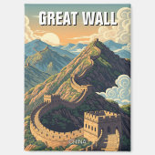 Vintage große Mauer der China Magnet (Vorderseite)