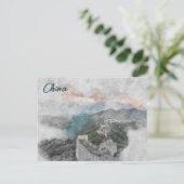 Vintage Große Mauer der China Postkarte - Historis (Stehend Vorderseite)