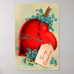 Blutendes Herz Kunst Poster Zazzle De