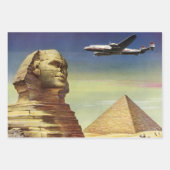 Vintage Große Sphinx von Gizeh, Pyramiden von Ägyp Geschenkpapier Set (Vorderseite 2)