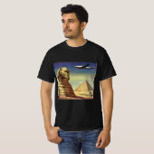 Vintage Große Sphinx von Gizeh, Pyramiden von Ägyp T-Shirt (Vorne ganz)