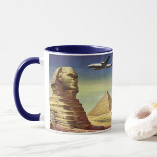 Vintage Große Sphinx von Gizeh, Pyramiden von Ägyp Tasse