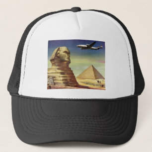 Vintage Große Sphinx von Gizeh, Pyramiden von Ägyp Truckerkappe