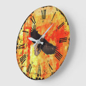 Vintage Große Wanduhr (Winkel)