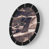 Vintage Große Wanduhr (Winkel)