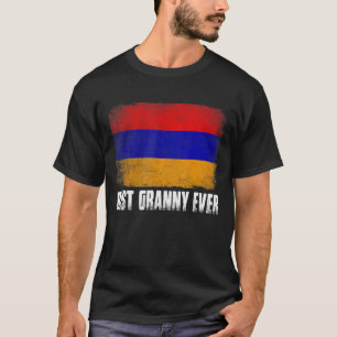 Vintage Großmutter je Women Retro Armenien Fahne T-Shirt