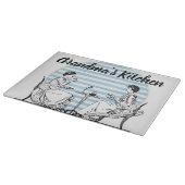 Vintage Großmutter-Küche Schneidebrett (Ecke)