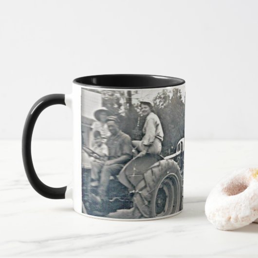 Vintage Großvater-Graf-Kaffee-Tasse Tasse (Mit Donut)