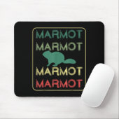 Vintage Groundhog Day Text Silhouette Awesome Grou Mousepad (Mit Mouse)