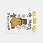 Vintage Groundhog-Tag 2. Februar-Feier  Fleecedecke (Vorderseite (Horizontal))