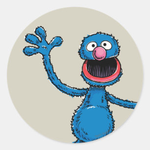 Vintage Grover Runder Aufkleber