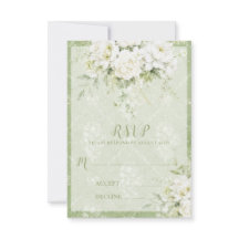 Vintage-Grün Floral Elegant Salbeigrüne Hochzeit