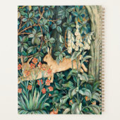 Vintage "Grünanlage" - Blume Bäume und Kaninchen Planer (Rückseite)