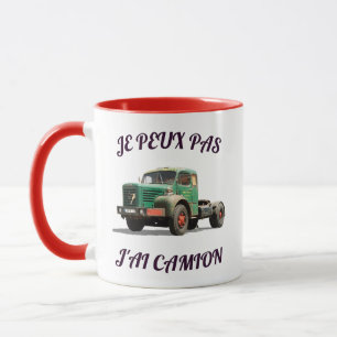Vintage-Gründer-LKW – Retro-Illustration eines Tru Tasse