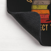 Vintage-Grundmurmeltier-Flüsterer-Silhouette-Gesch Mousepad (Ecke)