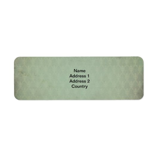 Vintage grüne Adressenkennzeichnung (Vorne)