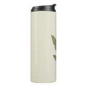 Vintage grüne Bananenblätter Thermosbecher (Nach links gedreht)