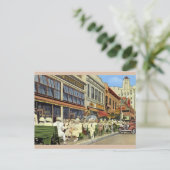 Vintage grüne Bänke St. Petersburg Postkarte (Stehend Vorderseite)