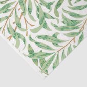 Vintage grüne Blätter Muster Ephemera Decoupage Seidenpapier (Ausschnitt)