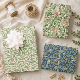 Vintage grüne Blätter William Morris Muster