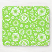 Vintage grüne Blume Mousepad (Vorne)