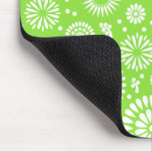Vintage grüne Blumen Mousepad (Ecke)